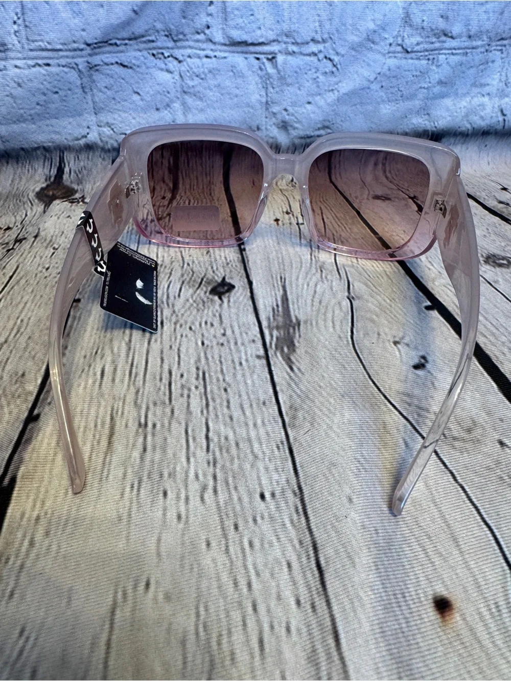 True Religion Oversized Square Sunglasses Pink Purple New UV Protection Vacation